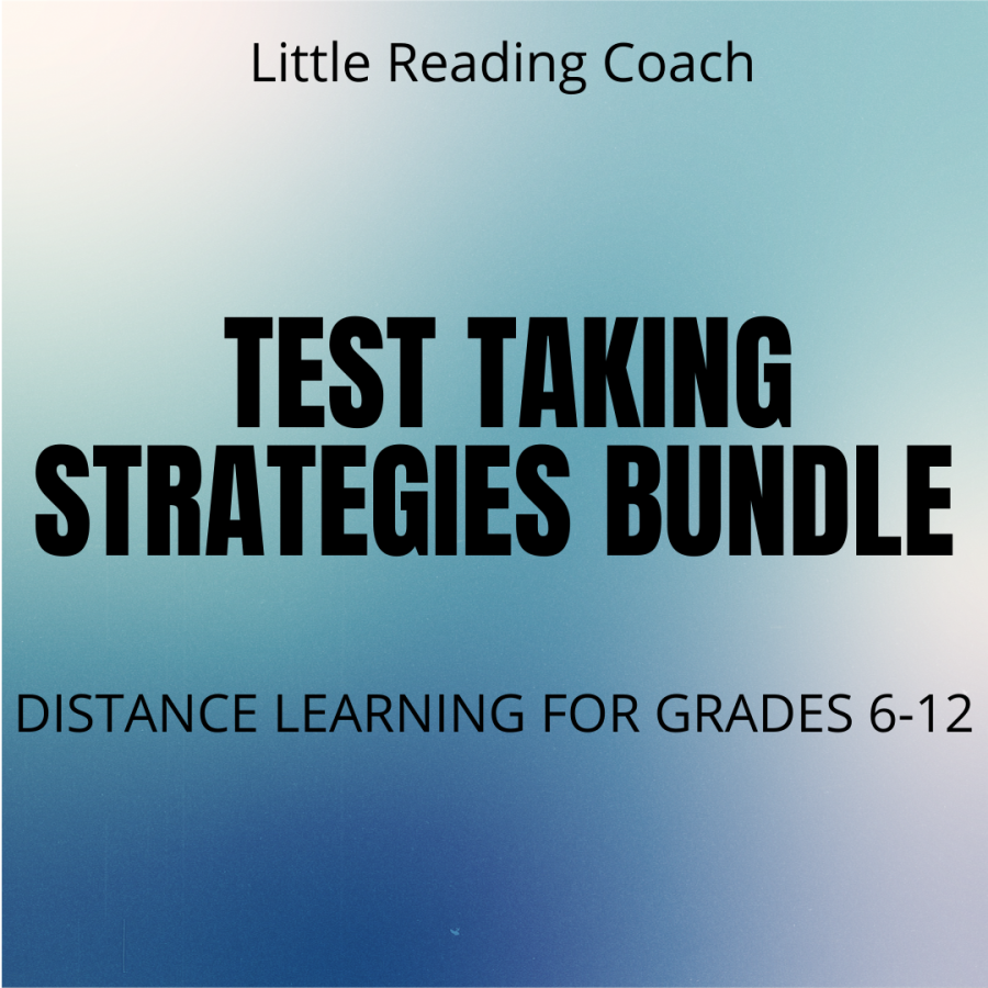 Distance Learning Test Taking Strategies Bundle